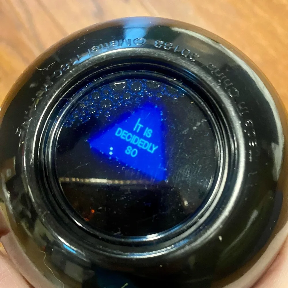 Mattel‎ Black Fortune Ball with Blue Display